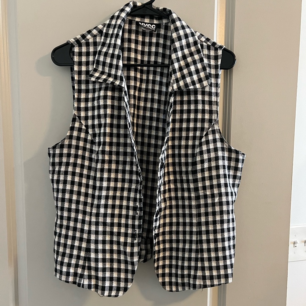 Checkered vest